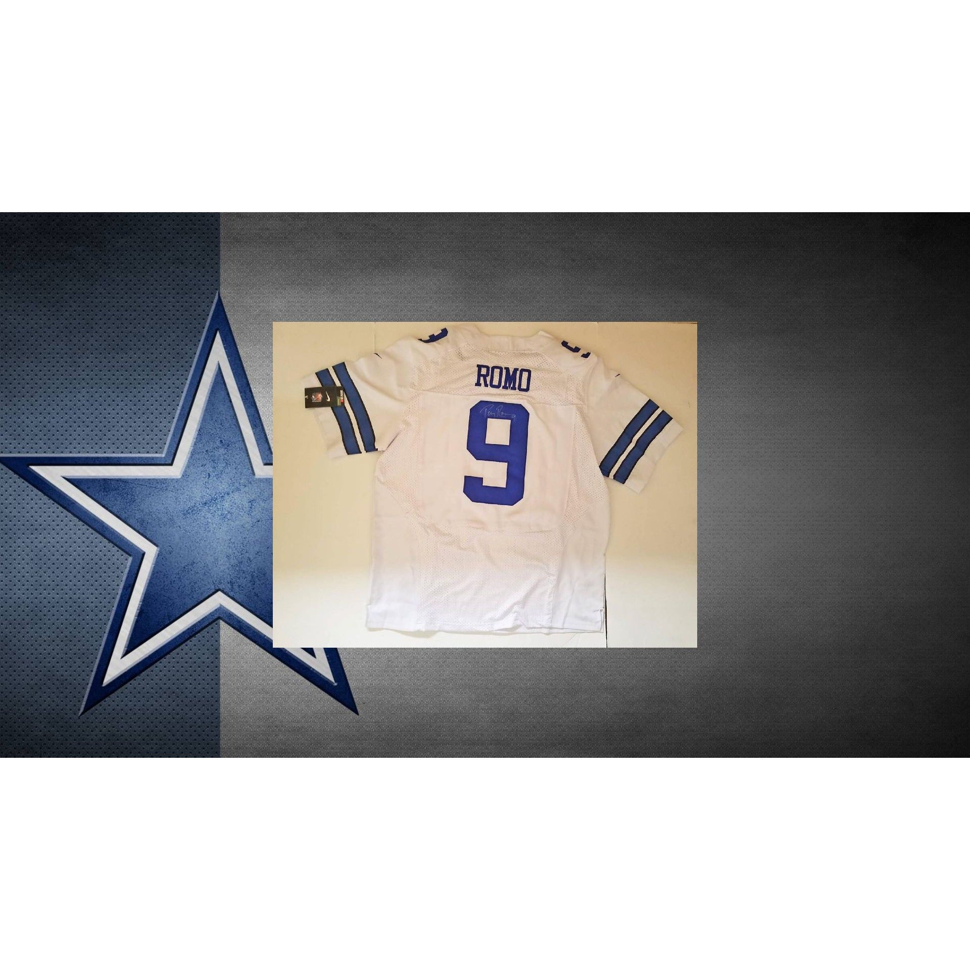 Tony Romo Dallas Cowboys signed jersey
