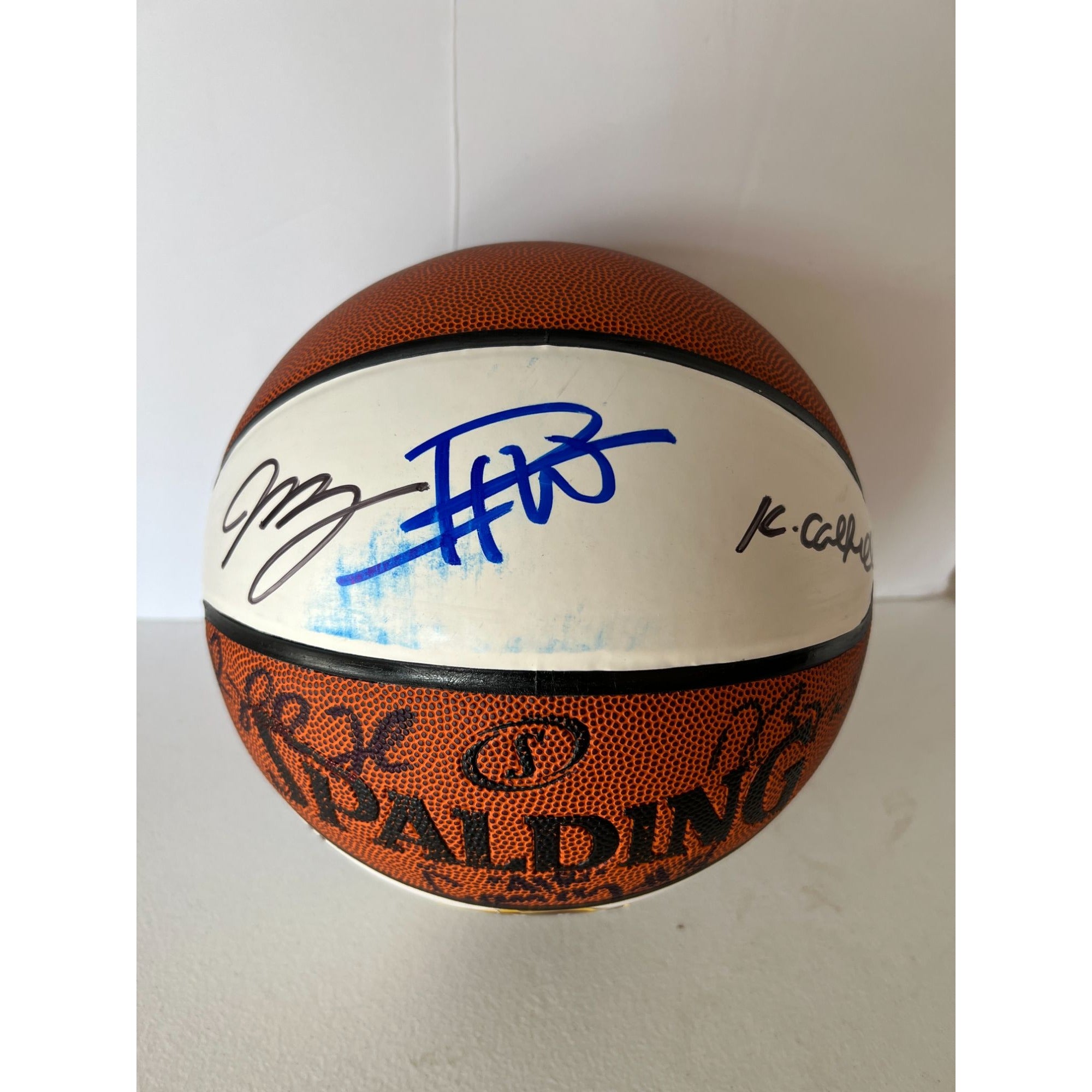 Denver Nuggets Nicola Jokic Jamal Murray 2022-23 Team signed NBA Spalding basketball signed with proof