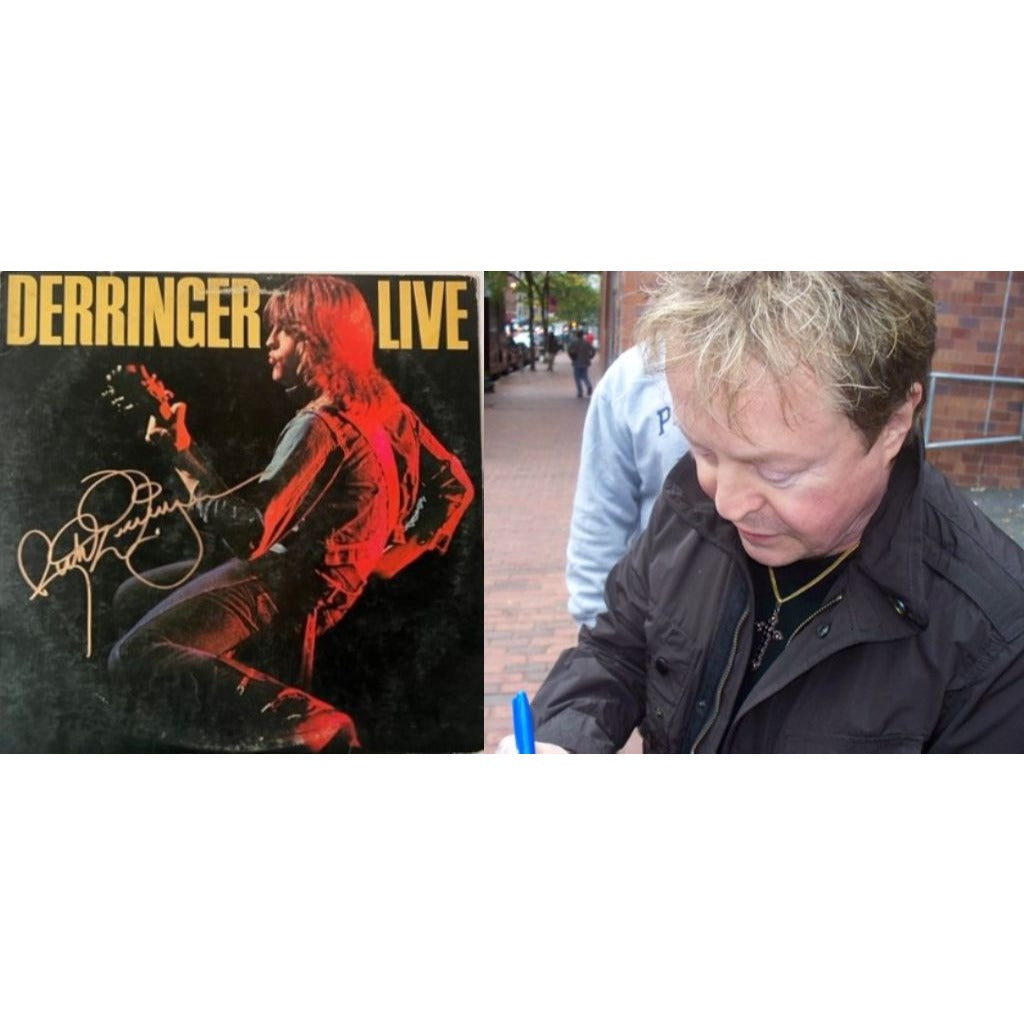 Derringer Rick Derringer LP signed with proof