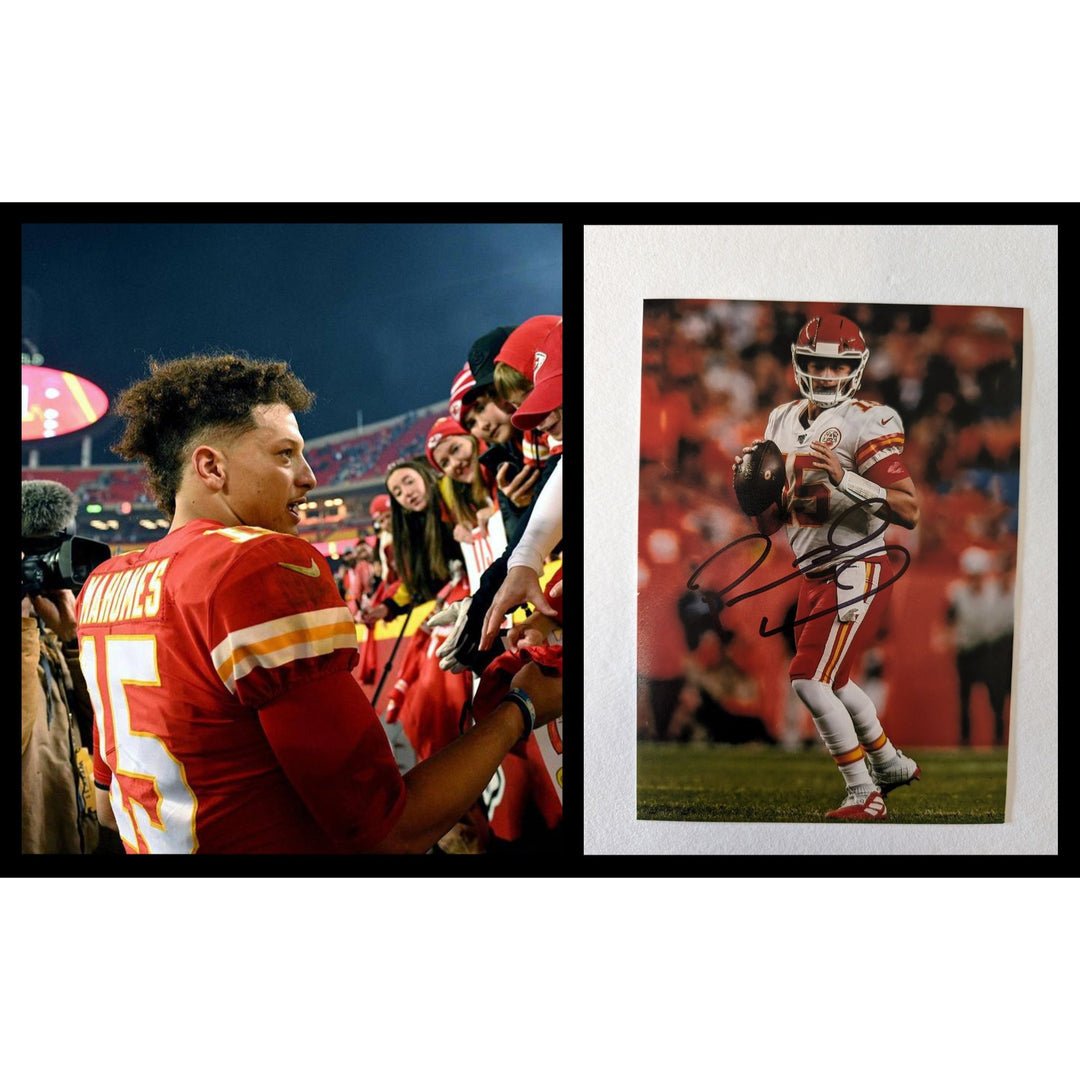 Patrick Mahomes Kansas City Chiefs 5x7 photograph signed with proof