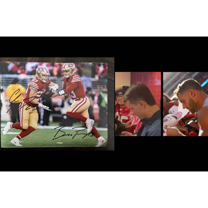 San Francisco 49ers brock purdy and Christian McCaffrey 8x10 photo signed with proof