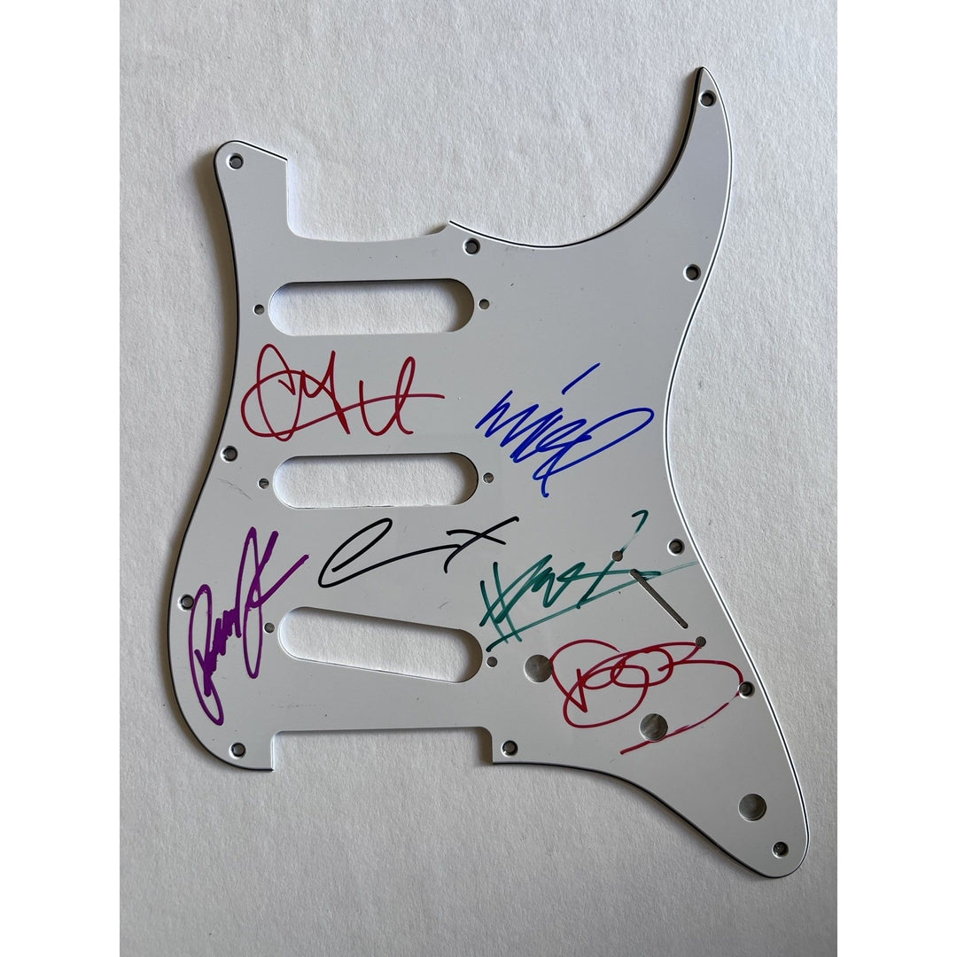 Chester Bennington Lincoln Park Stratocaster electric guitar pick guard signed with proof