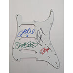 Load image into Gallery viewer, Vinnie Paul Dimebag Darrell Abbott  Phil Anselmo Rex Brown Pantera Fender electric guitar Stratocaster pickguard signed with proof
