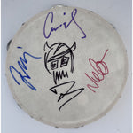 Load image into Gallery viewer, David Grohl Taylor Hawkins the Foo Fighters 10 inch tambourine signed with proof
