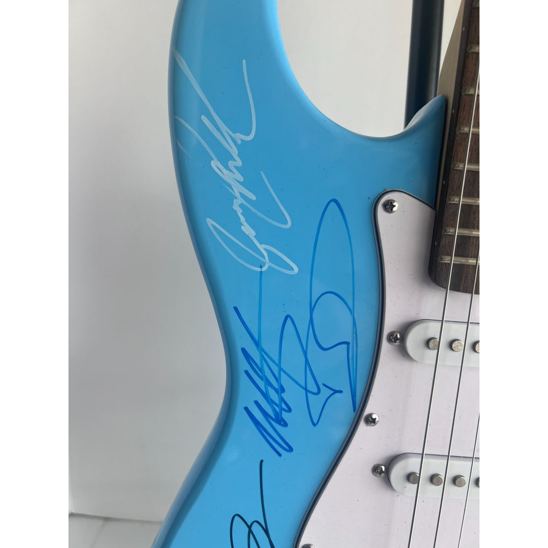 Chris Cornell Jerry Cantrell David Groll Taylor Hawkins the Foo Fighters Billy Joe Armstrong Tre Cool Stratocaster electric guitar signed