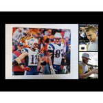 Load image into Gallery viewer, Julian Edelman Rob Gronkowski New England Patriots future NFL Hall of Famers 8x10 photo signed with proof
