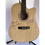 Load image into Gallery viewer, Vicente Fernandez Alejandro Fernandez full size Ashharpe acoustic guitar signed with proof
