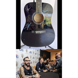 Backstreet Boys full size acoustic guitar signed with proof