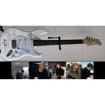 Load image into Gallery viewer, The Eagles Don Henley, Glenn Frey, Timothy B. Schmidt, Joe Walsh, Bernie Leadon Stratocaster electric guitar signed  with proof
