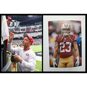 Christian McCaffrey San Francisco 49ers 5x7 photo signed with proof