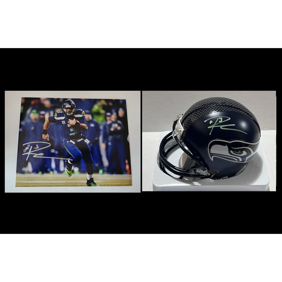 Russell Wilson Seattle Seahawks 8x10 photo signed with proof