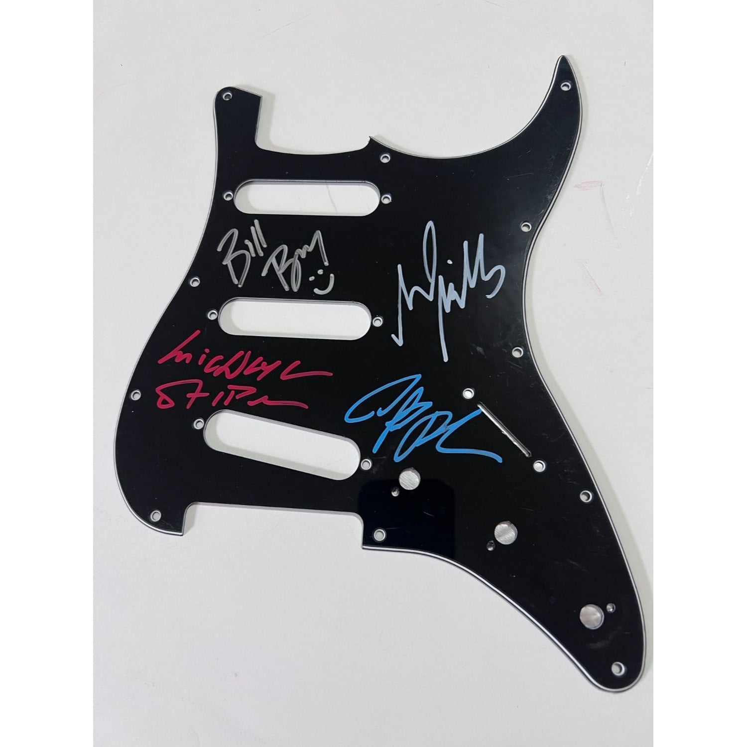 Michael Stipe REM  electric guitar pickguard signed