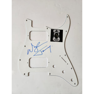 Waylon Jennings Fender Stratocaster electric pickguard signed with proof