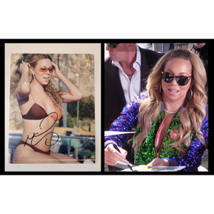 Mariah Carey 8x10 photo signed with proof