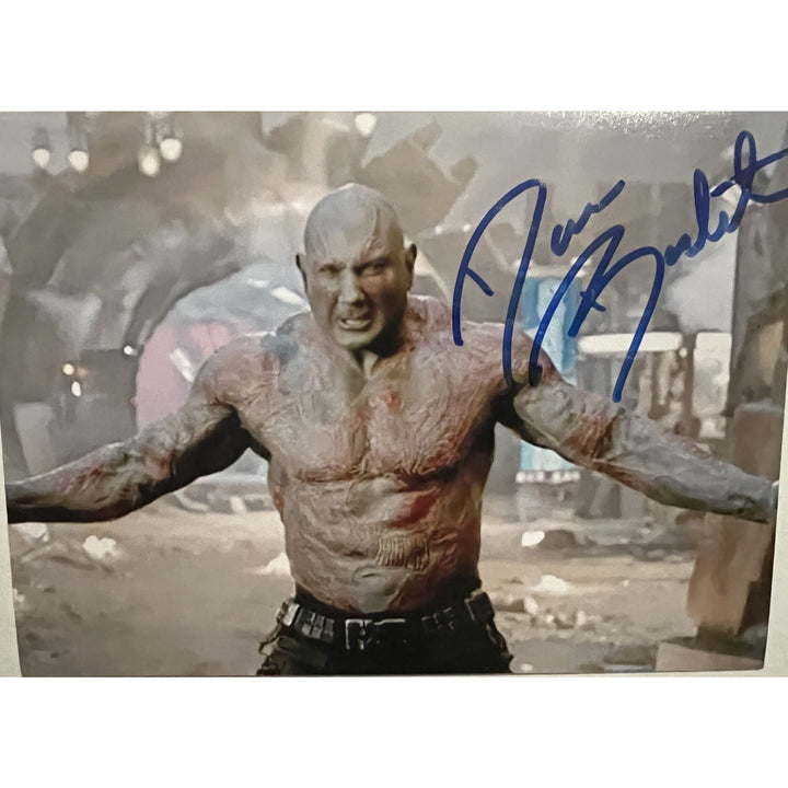 David Bautista  "Drax" in Marvels' Guardians of the Galaxy 5x7 photo signed with proof