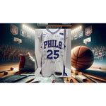 Load image into Gallery viewer, Philadelphia 76ers 2018- 2019 Joel embiid size 50 embroidered game model jersey signed
