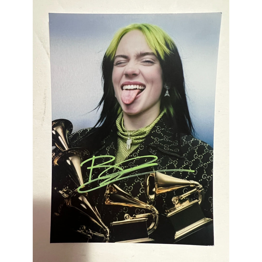 Billie Eilish 5x7 photo signed with proof