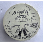 Load image into Gallery viewer, Stevie Nicks signed with hand sketch 10 inch tambourine and signing proof
