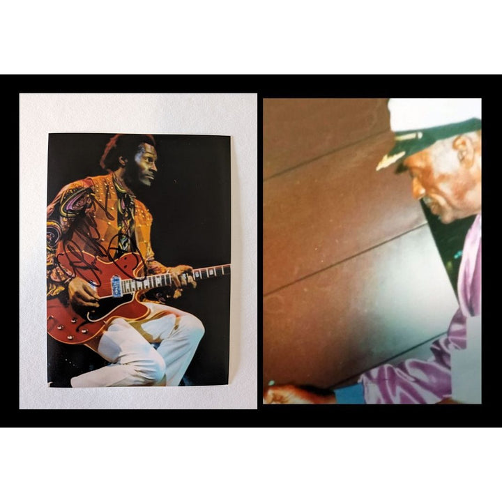 Chuck Berry 5x7 photograph signed with proof