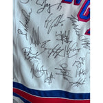 Load image into Gallery viewer, New York Rangers Mark Messier Brian Leach Mike Richter 1993-94 Stanley Cup champions team signed jersey
