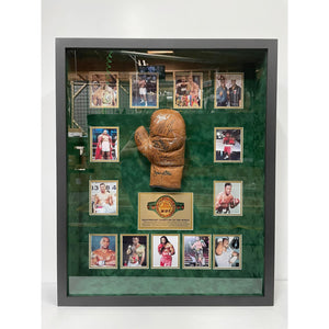 Heavyweight Champions of the World vintage boxing glove Muhammad Ali Mike Tyson George Foreman 14 champs framed glove