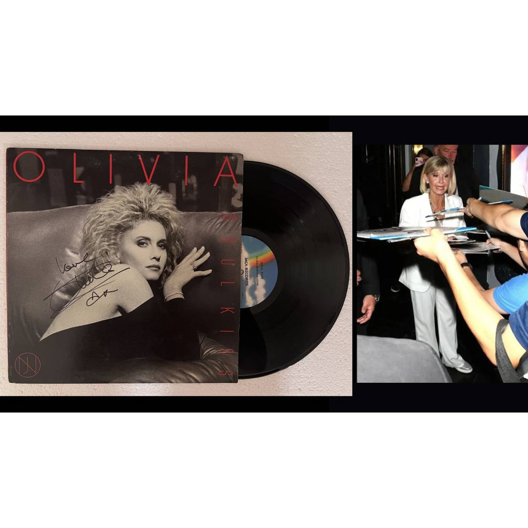 Olivia Newton-John Soulkiss original lp signed with proof