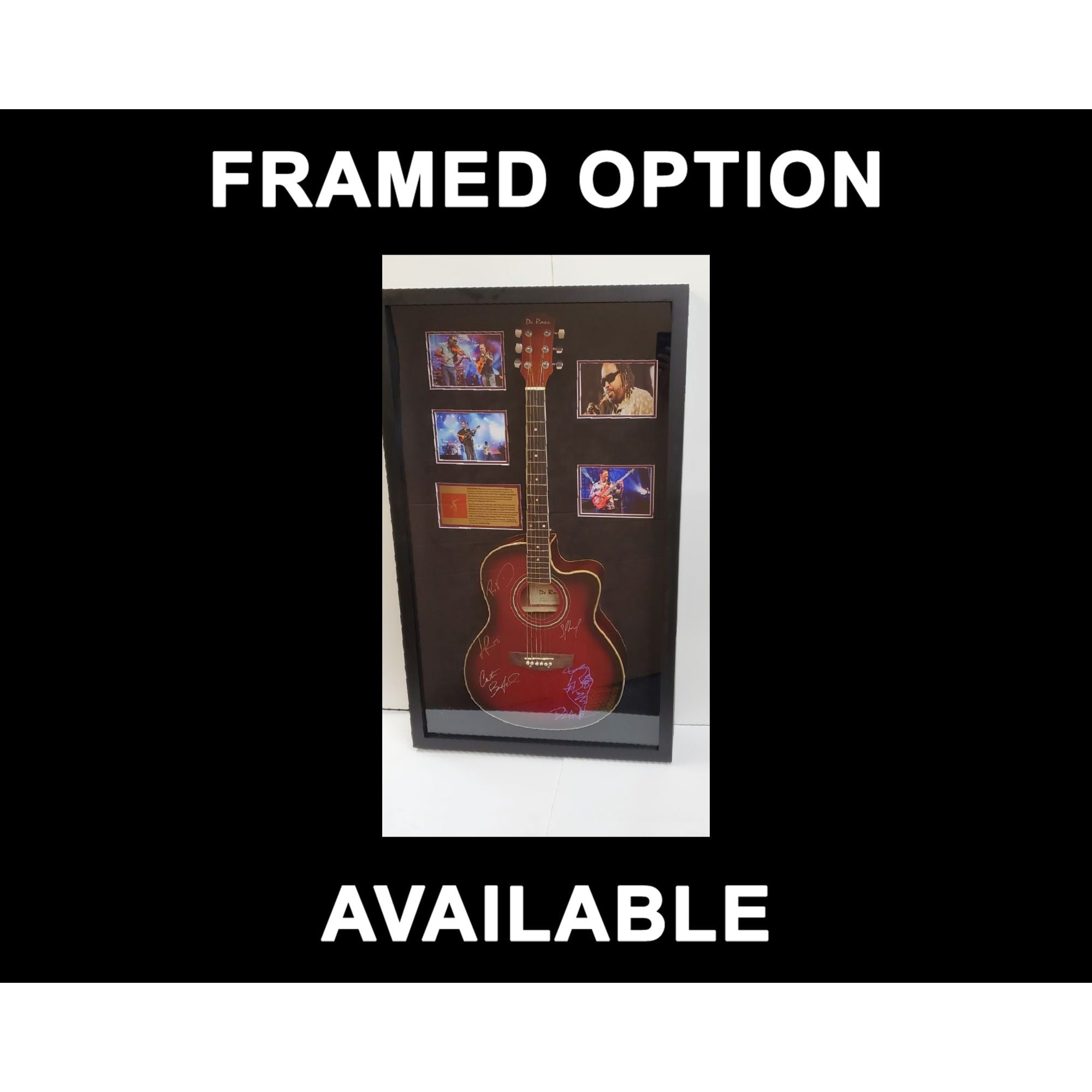 Journey Steve Perry Neal Schon Jonathan Cain Steve Smith  One of A kind 39' inch full size acoustic guitar signed with proof