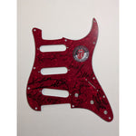 Load image into Gallery viewer, Mick Jagger Keith Richards Ronnie Wood Charlie Watts Fender Stratocaster Electric guitar pickguard signed with proof
