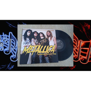 Metallica James Hetfield Lars Ulrich Jason Newstead Kurt Hammett LP signed