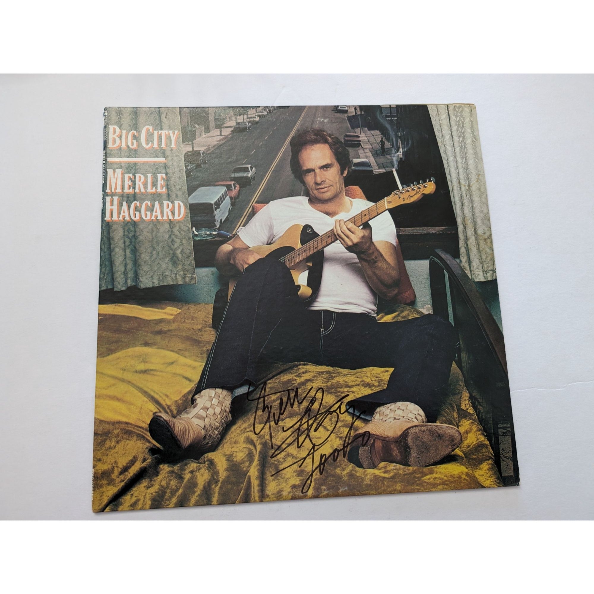 Merle Haggard Big City original LP signed