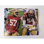 Load image into Gallery viewer, San Francisco 49ers Fred Warner Dre Greenlaw 8x10 photo sign with proof
