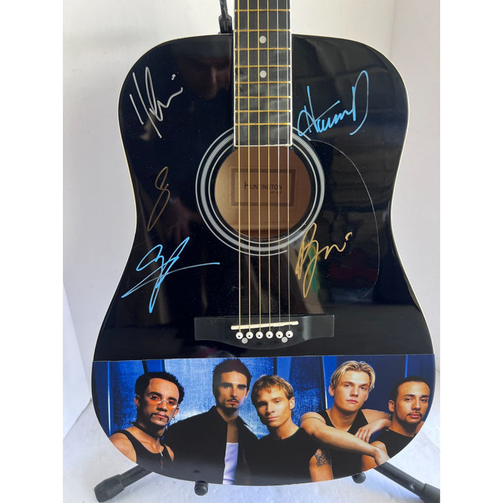 Backstreet Boys full size acoustic guitar signed with proof