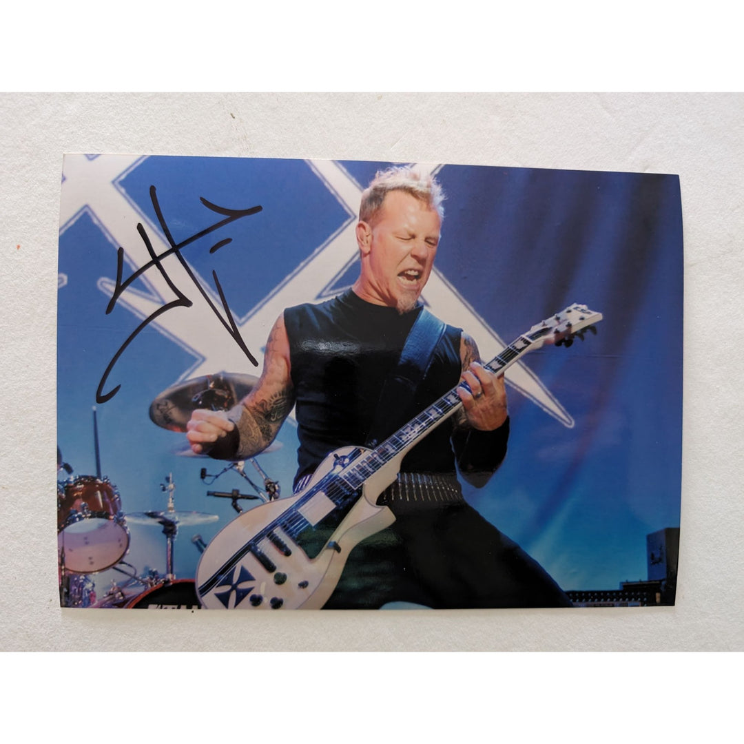 James Hetfield Metallica 5x7 photo signed with proof