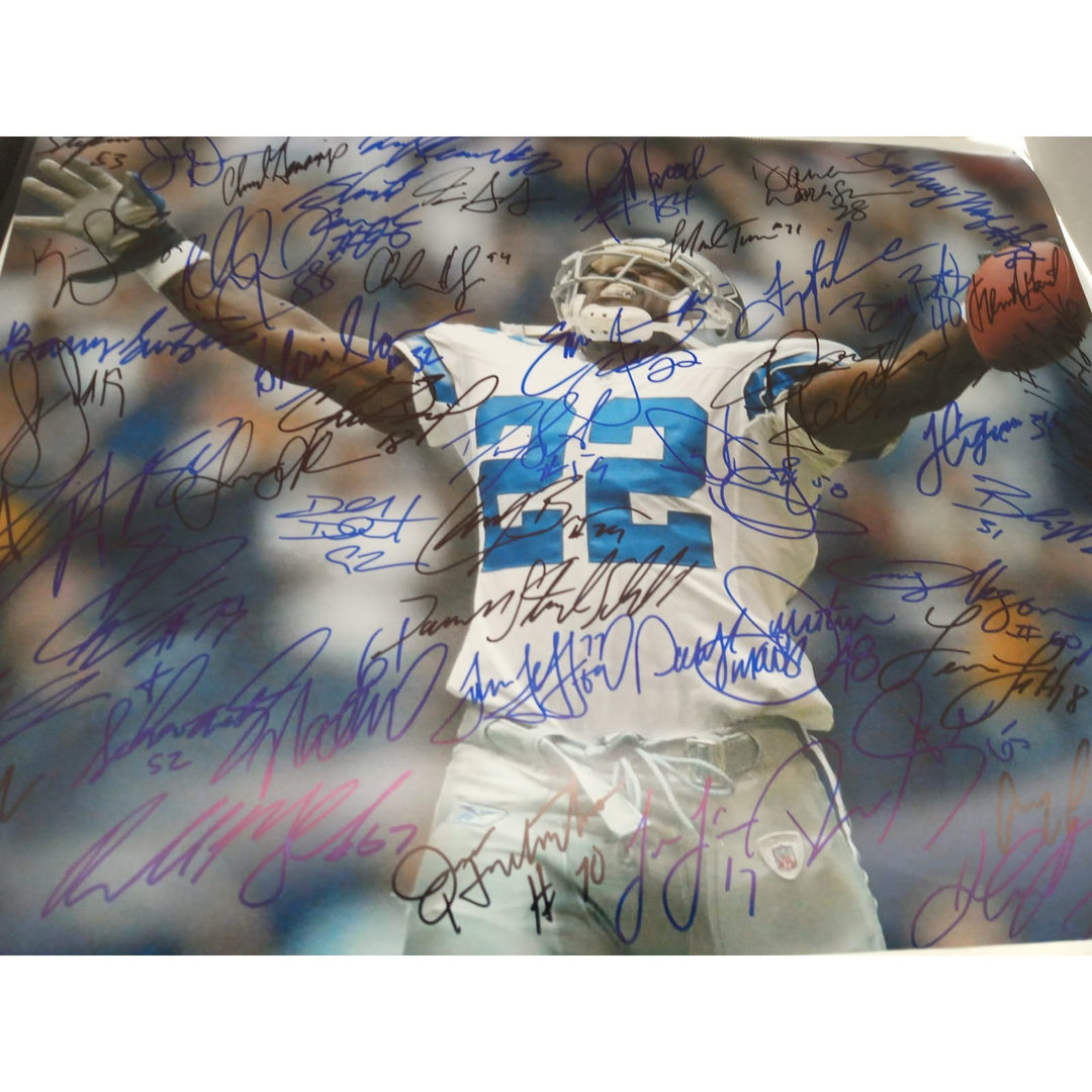 Dallas Cowboys Emmitt Smith Troy Aikman Michael Irvin Jerry Jones Barry Switzer Super Bowl champions 16x20 photo signed with proof