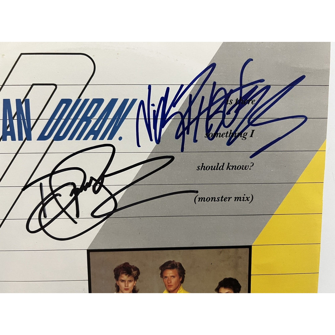 Duran Duran Simon Le Bon John Taylor Nick Rhodes Andy and Roger Taylor original LP signed with proof