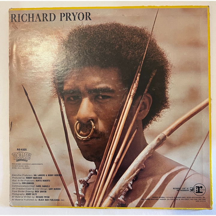 Richard Pryor Comic signed album