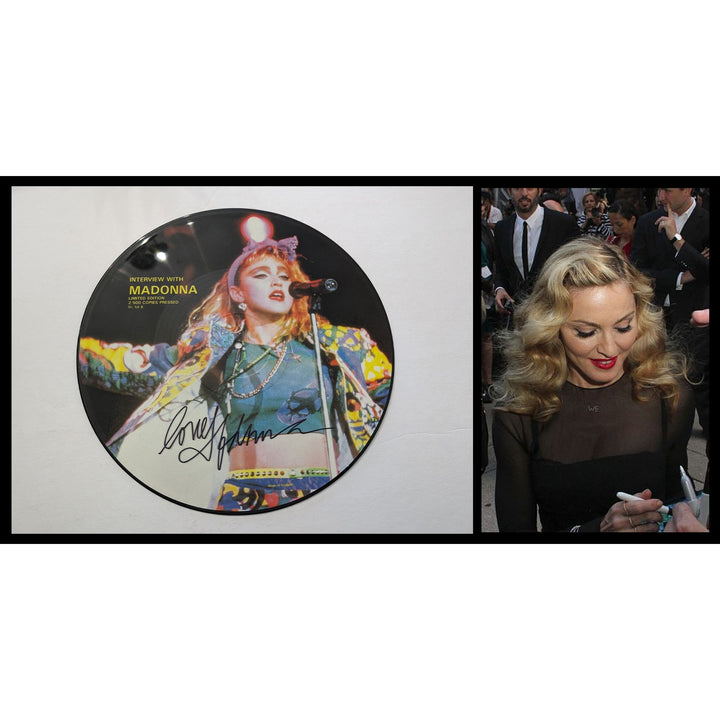 Madonna Louise Ciccone interview with Madonna limited edition original LP signed with proof