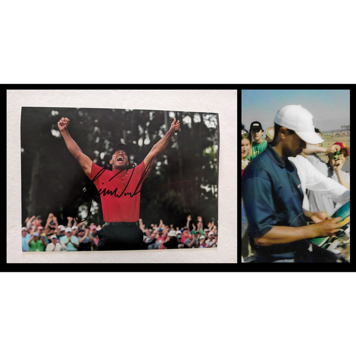 Tiger Woods 5x7 photo signed with proof