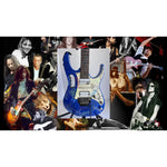 Load image into Gallery viewer, Stevie Vai Ibanez electric guitar signed by 40 all-time great guitar Legends
