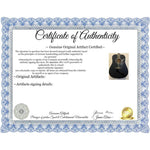 Load image into Gallery viewer, Johnny Cash full size black acoustic guitar signed with proof
