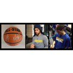 Load image into Gallery viewer, Stephen Curry Klay Thompson Golden State Warriors full size basketball signed with proof with free case
