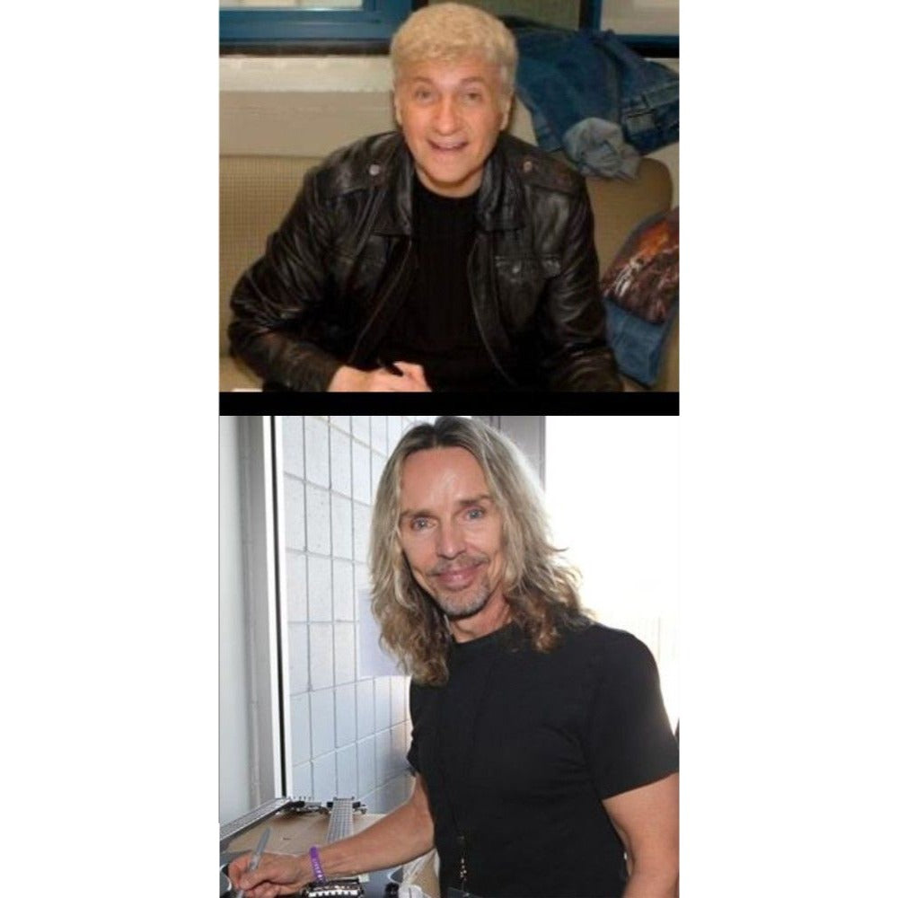 James Young, Tommy Shaw, Todd Sucherman, Lawrence Gowan, Will Evankovich, Terry Gowan Dennis DeYoung Fender Stratocaster signed with proof