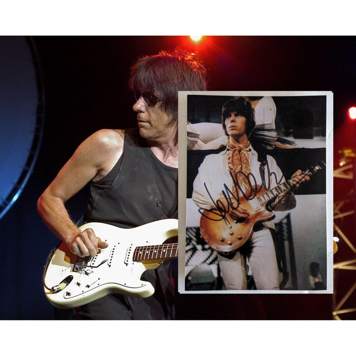 Jeff Beck 5x7 photo signed with proof