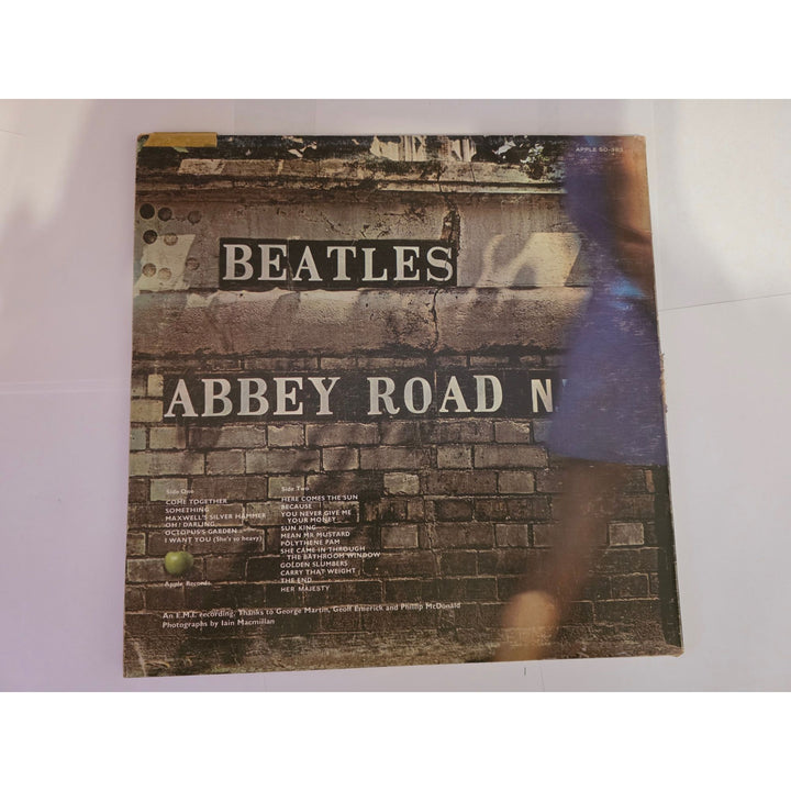 The Beatles Abbey Road Paul McCartney John Lennon George Harrison Ringo Starr signed with proof.