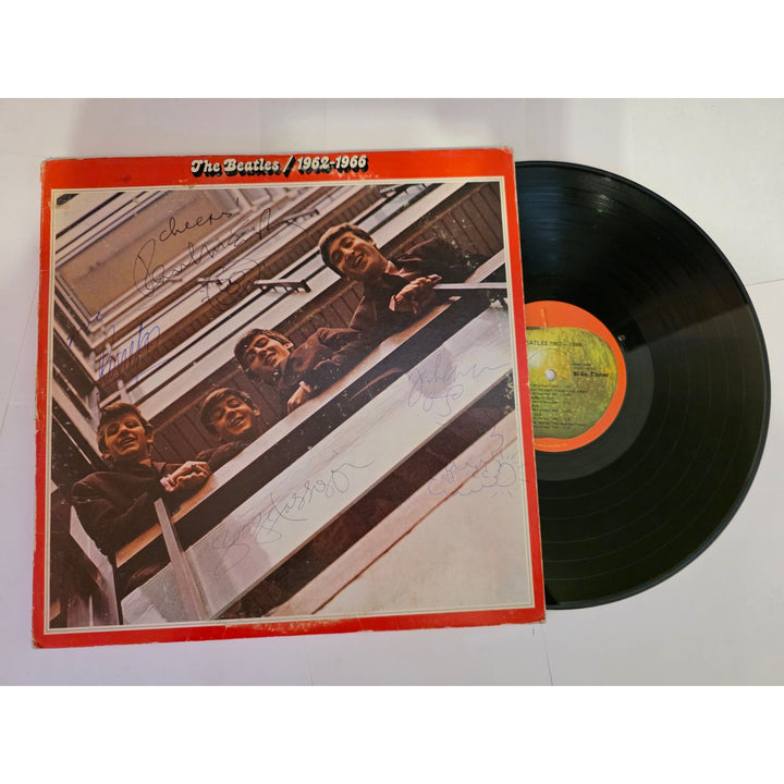 The Beatles "The Beatles/1962-1966" LP signed with proof.