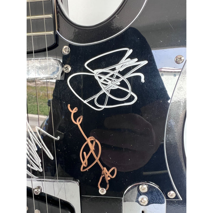 Depeche Mode, Dave Gahan, Martin Gore, Andy Fletcher, Alan Wilder, ONE OF A KIND full size telecaster electric guitar, signed with proof.