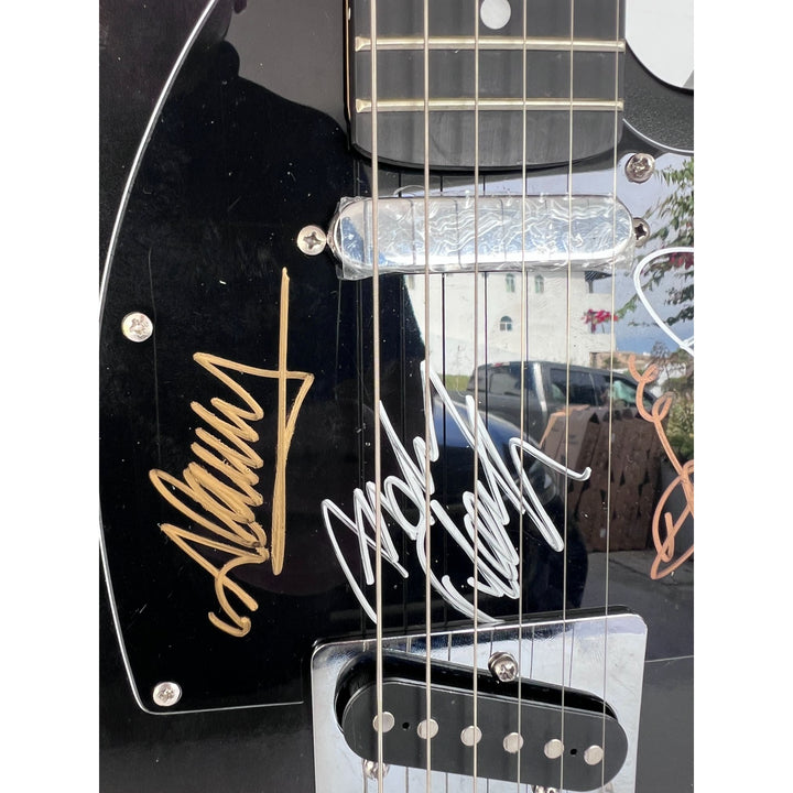 Depeche Mode, Dave Gahan, Martin Gore, Andy Fletcher, Alan Wilder, ONE OF A KIND full size telecaster electric guitar, signed with proof.