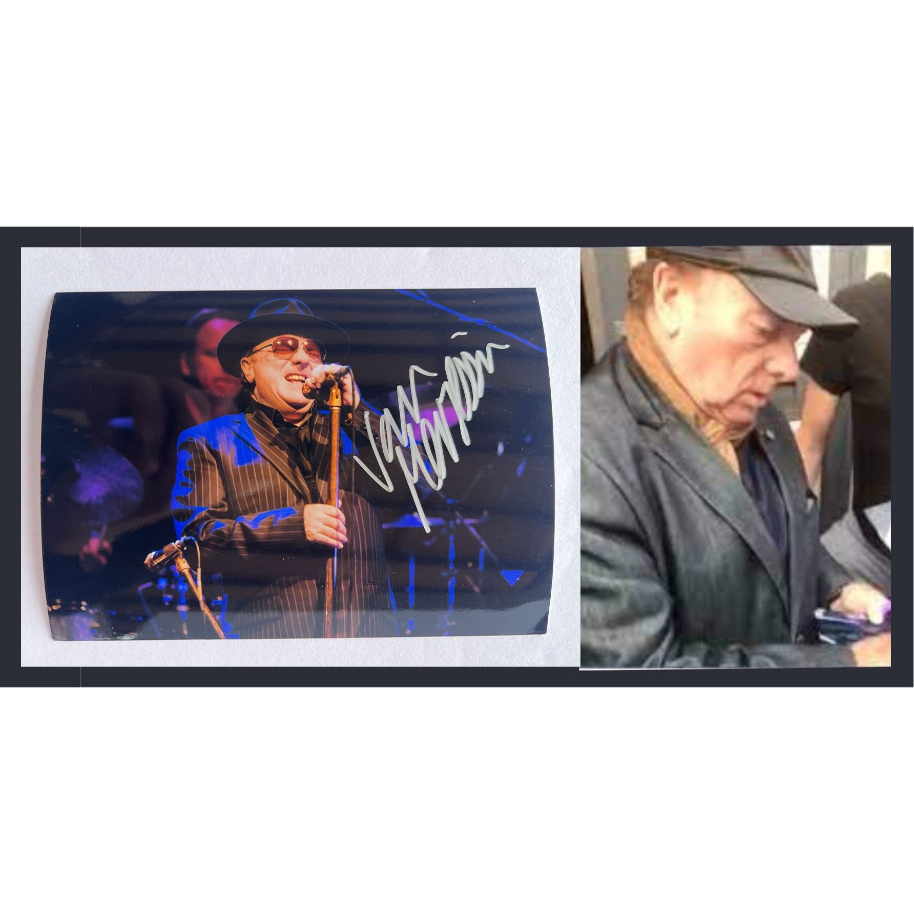 Van Morrison 5x7 photograph signed with proof