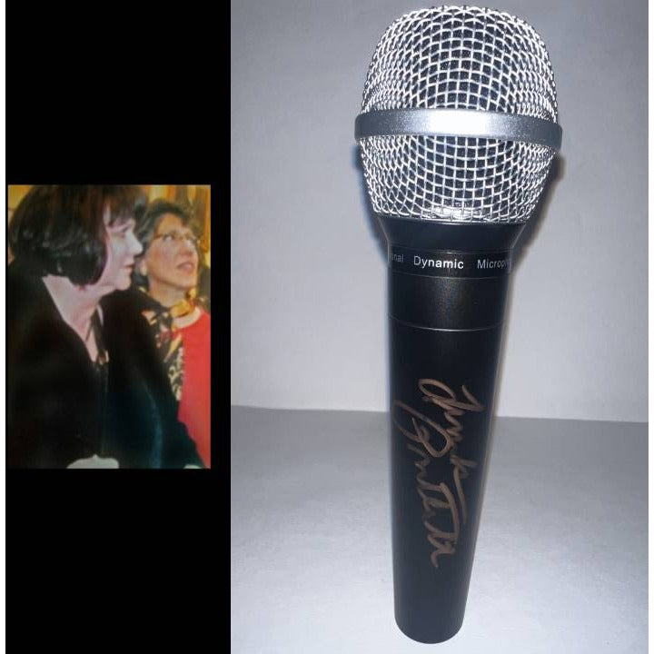 Linda Ronstadt signed microphone with proof