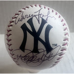 Load image into Gallery viewer, Aaron Judge and Derek Jeter New York  Yankees  Rawlings Major League baseball signed with proof
